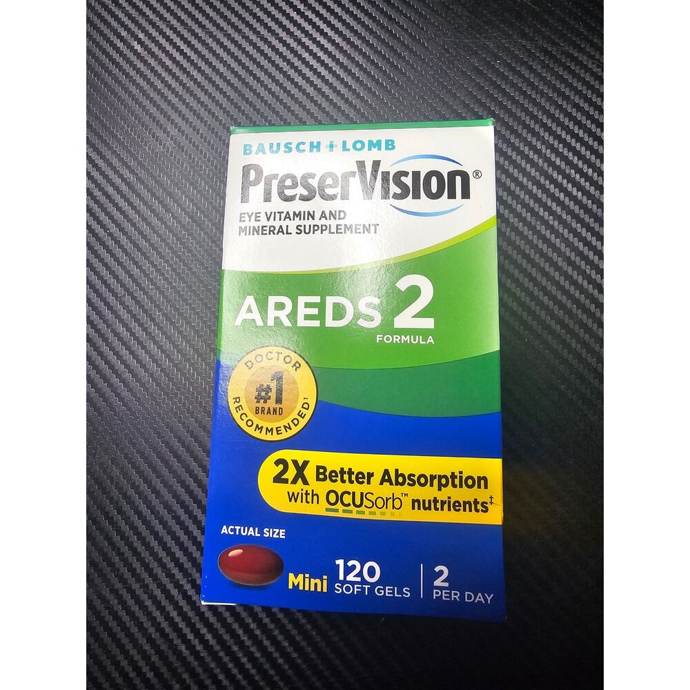 BB 6/2027 PreserVision Areds 2 Eye Vitamin and Mineral - 120 Softgels